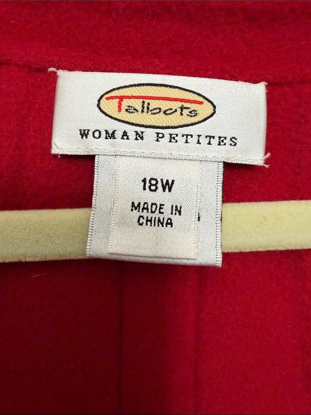 Talbots Red Open-Front Blazer - Picture 2 of 6